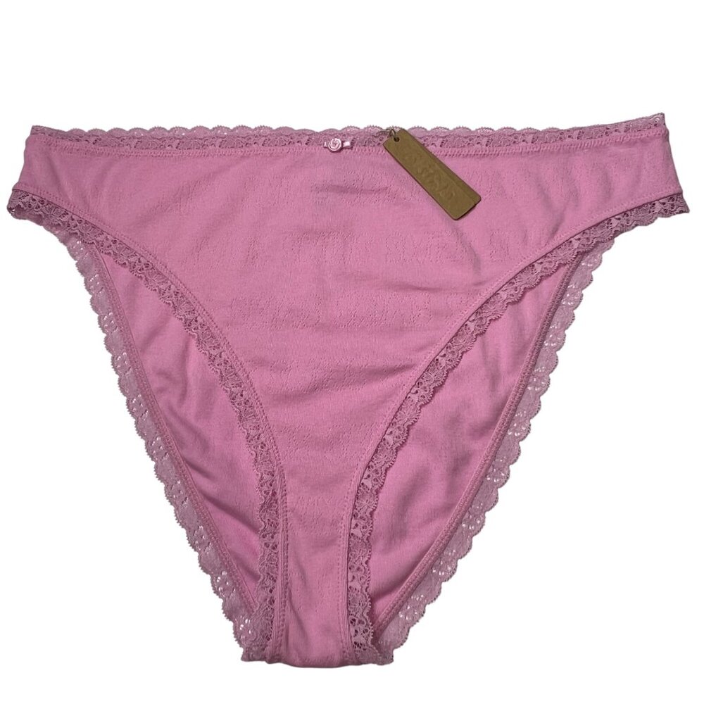SKIMS‎ Lace Pointelle Cheeky Brief Bubble Gum 4X